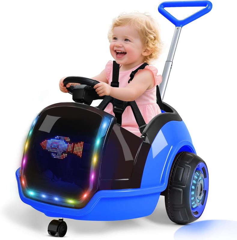 Electric 3-in-1 Toddler Ride On Car with Parent Remote & LED Display