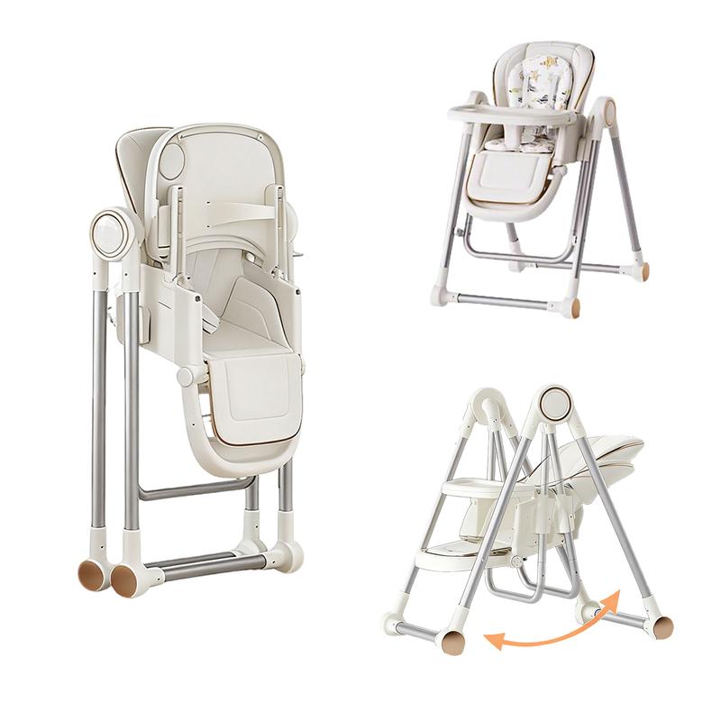 3-in-1 Baby High Chair,Foldable, Adjustable & Easy to Clean