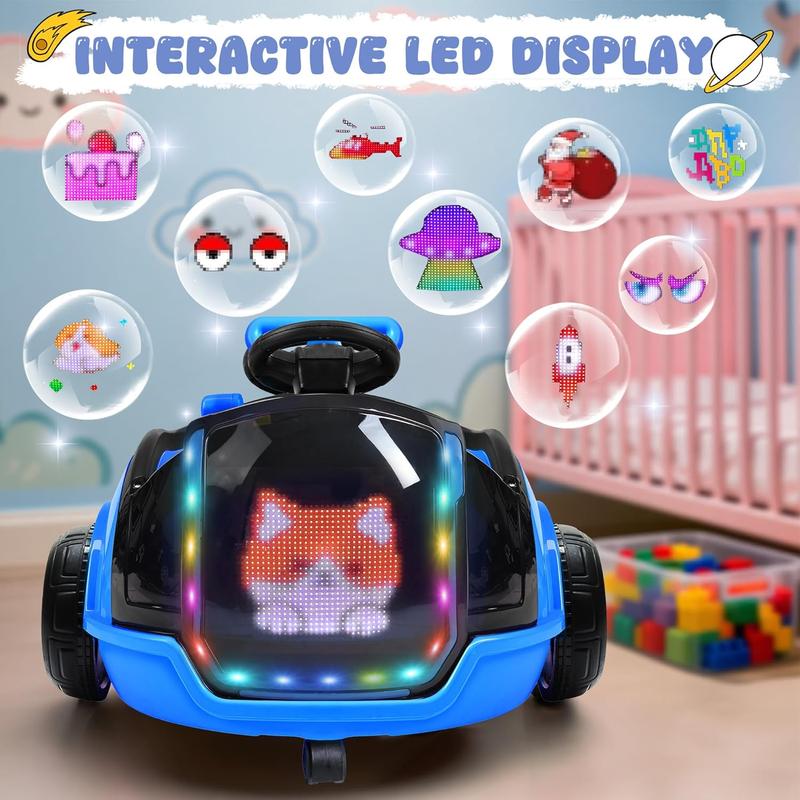 Electric 3-in-1 Toddler Ride On Car with Parent Remote & LED Display