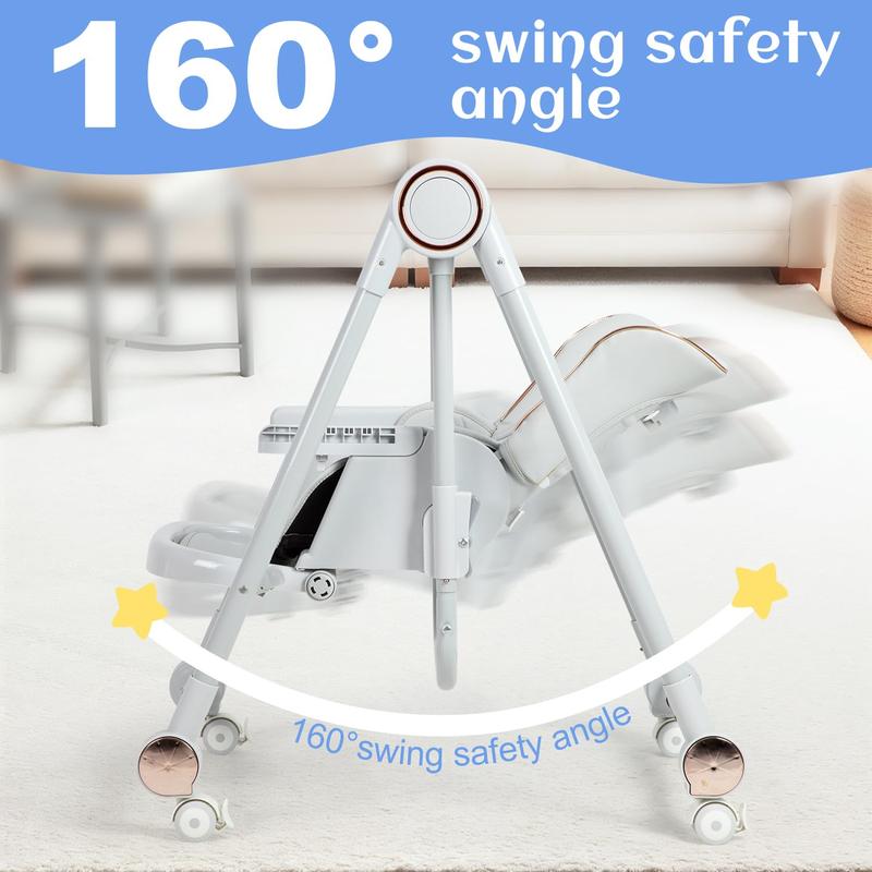 3-in-1 Baby High Chair,Foldable, Adjustable & Easy to Clean