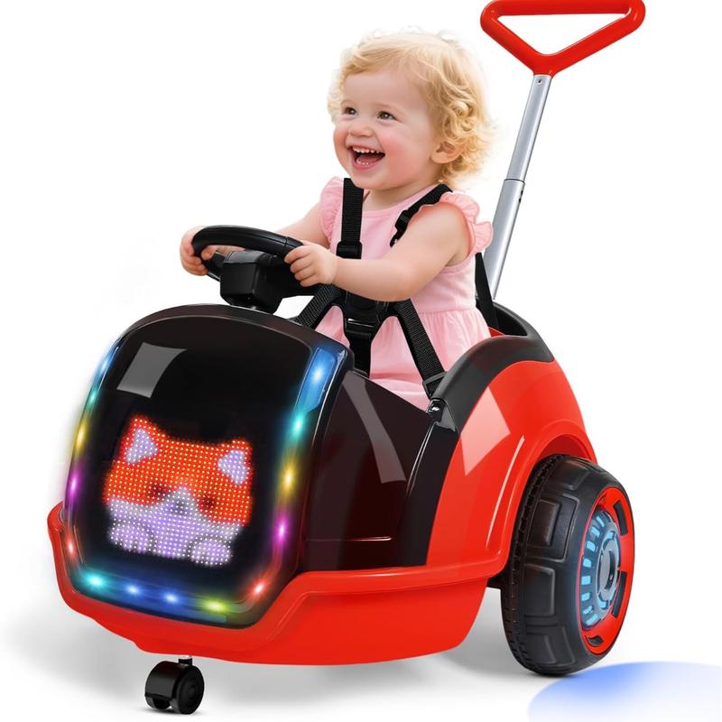 Electric 3-in-1 Toddler Ride On Car with Parent Remote & LED Display